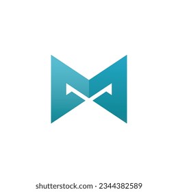 Letter M logo design template elements