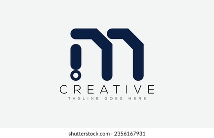 Letter M logo design template vector illustration.