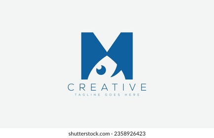 Letter M logo design template vector illustration.