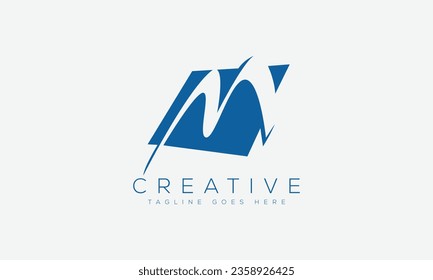 Ilustración vectorial de la plantilla de diseño del logotipo M de la letra.