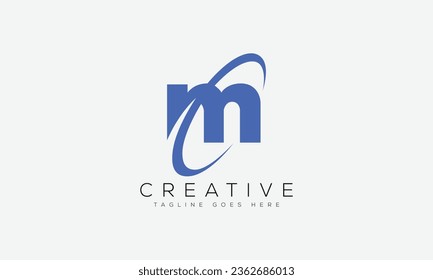 Letter M logo design template vector illustration.