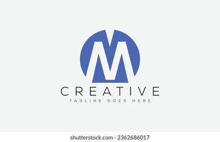 Letter M logo design template vector illustration.