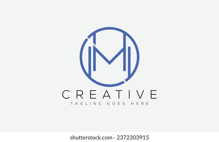 Letter M logo design template vector illustration