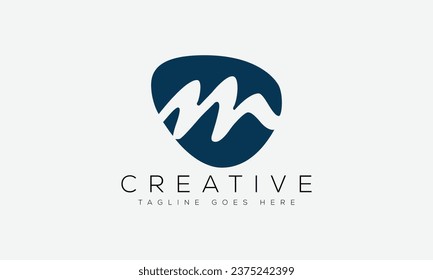 Letter M logo design template vector illustration