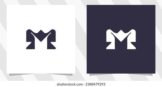letter m logo design template