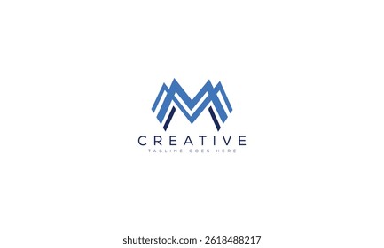 Letter M logo design template vector illustration