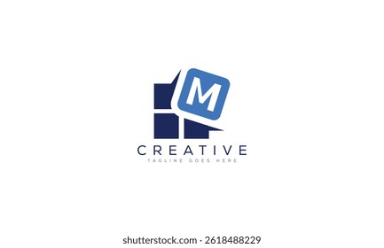 Letter M logo design template vector illustration