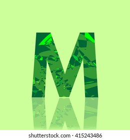 Letter M logo, design template element, font style, vector illustration
