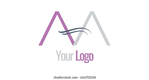 Letter M logo design template. Brand, icon or badge. Creative Business Concept Vector Design.