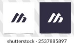 letter m logo design vector