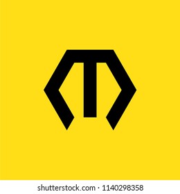 letter m logo design vector