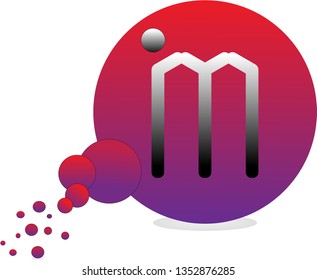 Letter M Logo. Letter M Design Vector with Bubble.