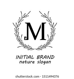 letter M logo design vector icon template