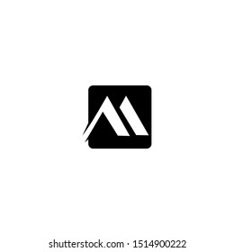 Letter M logo design vector