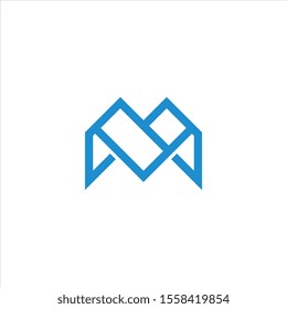 Letter M logo design vector template.