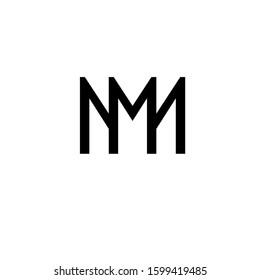 letter M logo design vector template sign icon