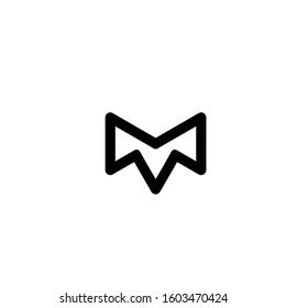 letter M logo design vector template sign icon