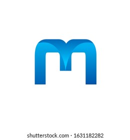 letter m logo design vector template