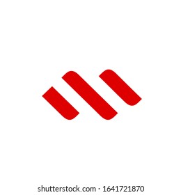 letter M logo design vector sign template