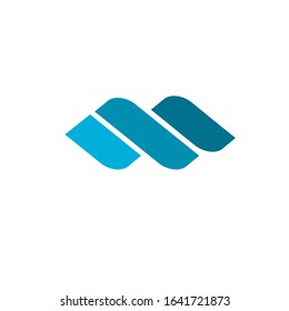 letter M logo design vector sign template