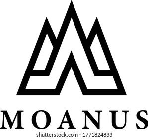 Plantilla de vectores de diseño con logotipo M de letra