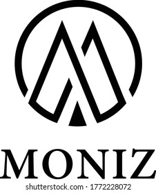 Plantilla de vectores de diseño con logotipo M de letra