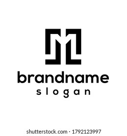 Logo-Design-Vektorgrafik von Letter M