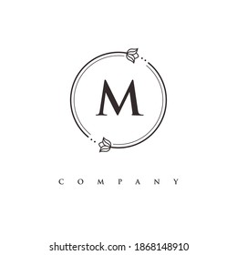 letter M logo design vector