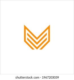 letter M logo design vector sign