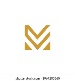 letter M logo design vector sign