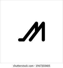 letter M logo design vector sign