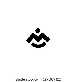 letter m logo design vector