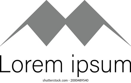 Letter m logo design vector stock