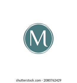 Logo-Design-Vektorgrafik, elegante m Logos