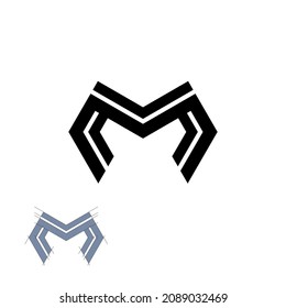 vector de diseño de logotipo de letra m
