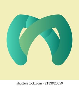 letter M logo design vector