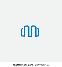 Letter M Logo Design Vector.