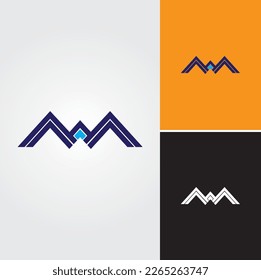 Letter M Logo Design Vector