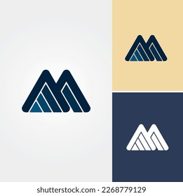 Letter M Logo Design Vector 