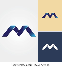 Letter M Logo Design Vector 