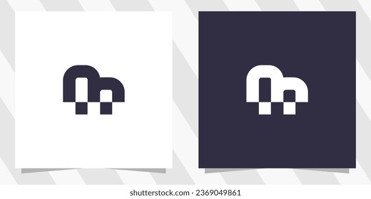 letter m logo design vector