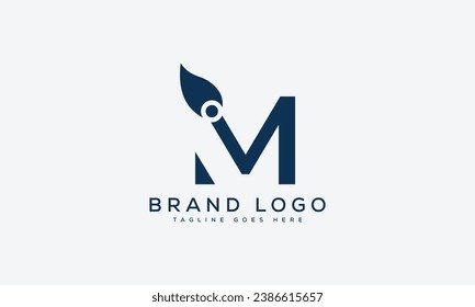 letter M logo design vector template design for brand.