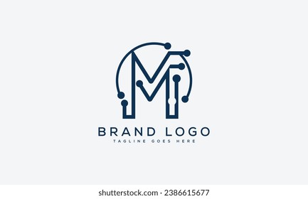 diseño de la plantilla vectorial de diseño del logotipo M de la letra para la marca.