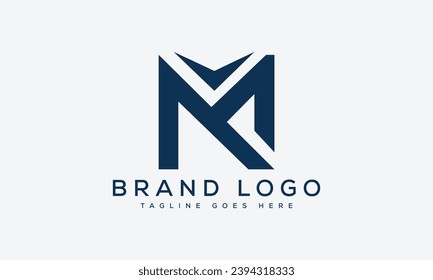 letter M logo design vector template design for brand.