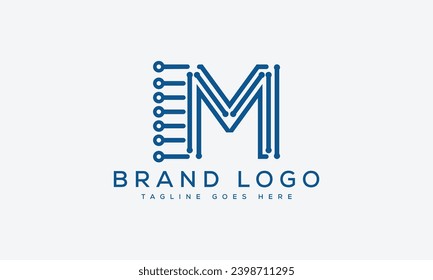 letter M logo design vector template design for brand.