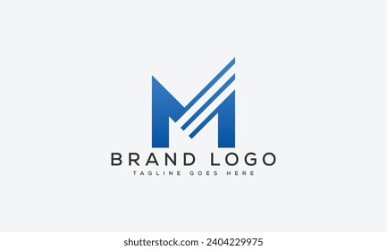 letter M logo design vector template design for brand.