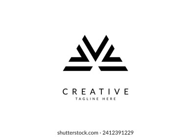 Letter M logo design vector illustration.