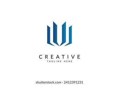 Letter M logo design vector illustration.