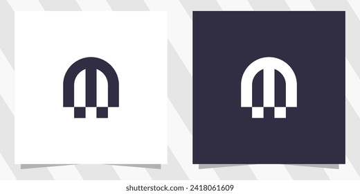 letter m logo design vector
