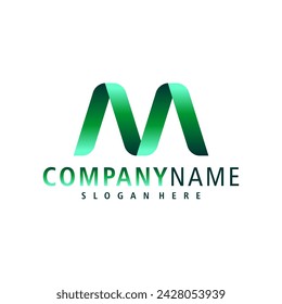Letter M logo design vector. Creative Initial M logo concepts template